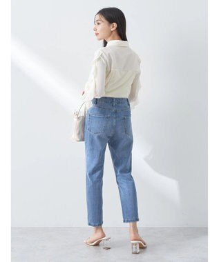 earth music&ecology ドッキングフリルシャツ見えプルオーバー Ivory