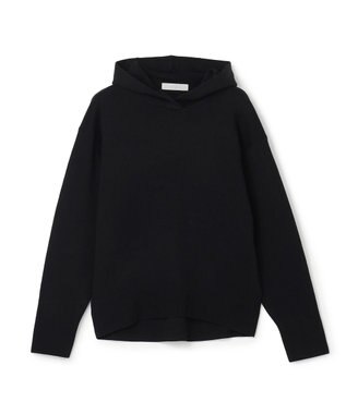 UNFILO コットンカシミヤニット フーディ ブラック