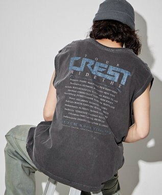 WEGO 【ユニセックス着用アイテム/手洗い可】ピグメントグラフィックノースリーブ 柄3