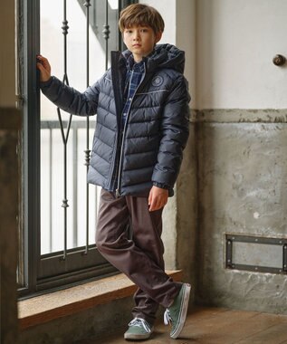 J.PRESS KIDS 【110-130cm】ストライプ＆チェック シャツ ネイビー系チェック