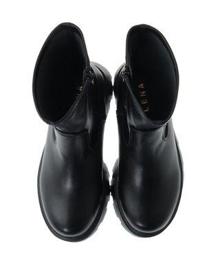 Green Parks ・ＬＥＮＡ　厚底ストレッチショートブーツ Black
