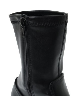 Green Parks ・ＬＥＮＡ　厚底ストレッチショートブーツ Black