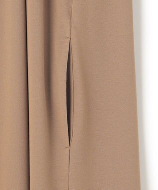 23区 S 【洗える】ライトピケジャージー ティアード ワンピース キャメル系