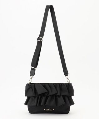 TOCCA 【美人百花掲載】【新色登場】FRILL POCHETTE ポシェット ブラック系