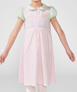 Chacott ジップアップワンピース ベビーピンク