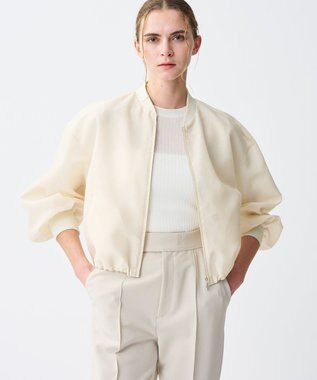 uncrave ラスターシアーニット ワイドリブトップス オフ