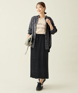 ANY 【A4サイズ収納可】スエードワンショルダーバッグ グレー