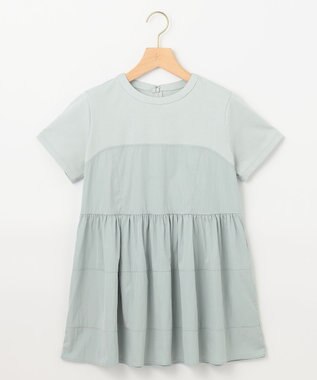 組曲 L 【接触冷感】ビスチェレイヤードTシャツ クリームミント系