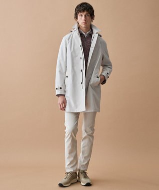 JOSEPH ABBOUD 【キングサイズ・柔らか】ラムコットンハイネックジップ セーター レッド系