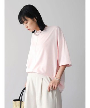 Green Parks 接触冷感裾リブＴシャツ Pink