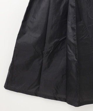 MOONBAT FLAT PURE レインコート チェック柄 リュック対応 ユニセックス 収納袋付き チャコールグレー