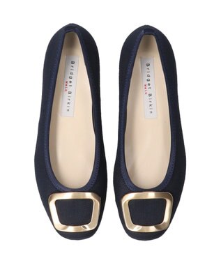 Bridget Birkin 【Bridget Birkin Walk】メタルバックルウォーキングパンプス ネイビー雑材