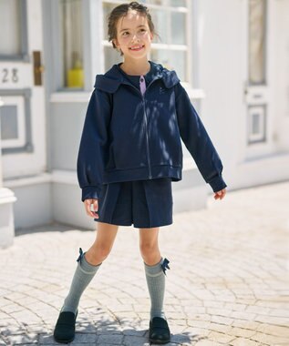 組曲 KIDS 【13-24㎝】ローゲージ ハイソックス グレー系