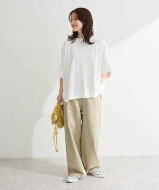 Green Parks 冷やっとすずやかドルマンプルオーバー Off White