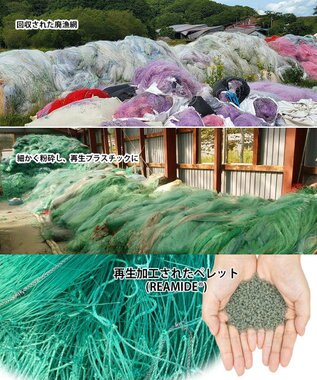 ROOTOTE 9632【ALLIANCE FOR THE BLUE × ROOTOTE】漁網ナイロン ルーガービッジ-A 01：ブルー