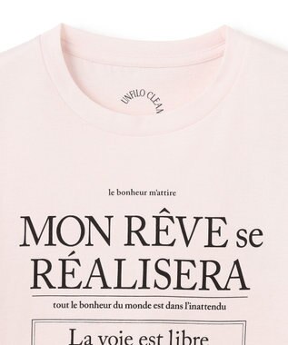 UNFILO 【110-150cm】CLEAN Tee(UNISEX) ピンク[ブラックロゴ]