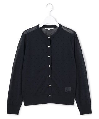 23区 S 【先行予約/WEB&一部店舗限定カラーあり】シアードット クルーネック カーディガン [WEB&一部店舗限定]ネイビー系