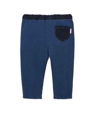 MIKI HOUSE HOT BISCUITS 【80-120cm】 ストレッチ素材 パンツ インディゴブルー