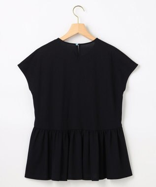 組曲 【先行予約】トリコットジャージー ペプラムカットソー ネイビー系