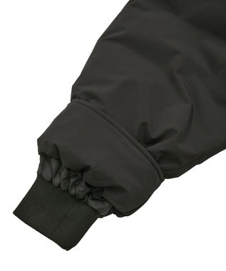 earth music&ecology フーデットパファーコート Black