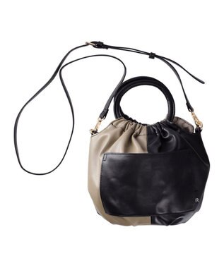 ROOTOTE 0655【直営店限定】ベビールー.クランプリー.2トーン-A 02：ベージュブラック