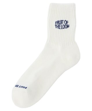 Green Parks ■ＦＲＵＩＴ　ＯＦ　ＴＨＥ　ＬＯＯＭ　３Ｐロゴ刺繍ソックス Mix