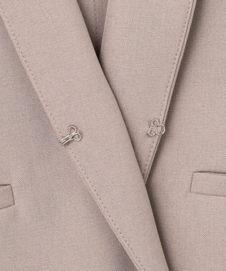 ANY SIS 【UVカット・接触冷感・吸水速乾】スマートビューティストレッチ ノーカラージャケット グレージュ