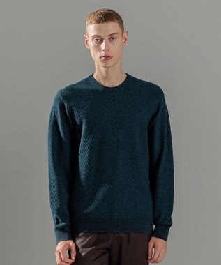 JOSEPH HOMME 【イージーケア】 ヴィスコースリンクス　クルーネックニット スモーキーグリーン系