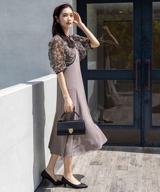 ANNA SUI 花柄ドレス、ニットプランナーボレロセット ANNA SUI 花柄ドレス、ニットプランナーボレロセット