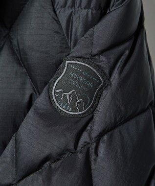 JOSEPH ABBOUD MOUNTAIN 【軽量/撥水】 フーデットキルティング ダウンブルゾン ネイビー系