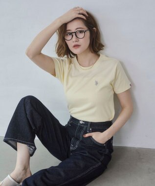 WEGO 【SMLサイズ展開】U.S. POLO ASSN.別注コンパクトTシャツ