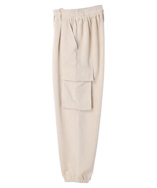 Green Parks ・ＥＬＥＮＣＡＲＥ　ＤＵＥ　コーデュロイカーゴパンツ Ivory