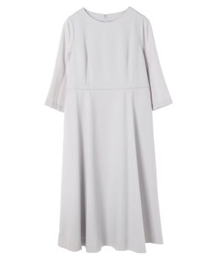 Green Parks ｅｆ－ｄｅ　フィット＆フレアワンピース Gray Beige