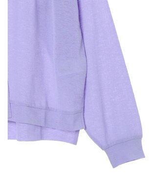 Green Parks Ｖネックシアーカットカーディガン Purple