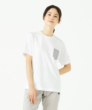 JOSEPH ABBOUD MOUNTAIN JC天竺Ｘドットエアー Tシャツ ホワイト系