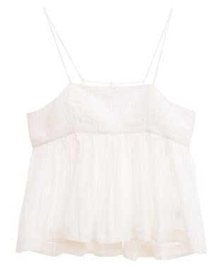 Green Parks Ｉ　ピンタックレースビスチェ Off White