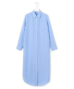 ICB L 【WEB＆一部店舗限定】PreshrunkCupraStripe シャツワンピース
