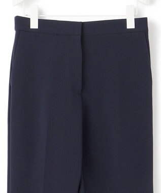 ICB 【洗える】TaPeダブルクロス セミフレアパンツ ネイビー系