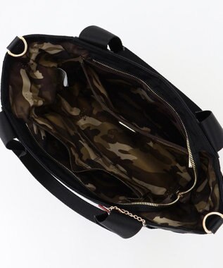 LA BAGAGERIE 【LA BAGAGERIE×HELLO KITTY】リボンチャーム付き　デイリートート　Sサイズ ブラック