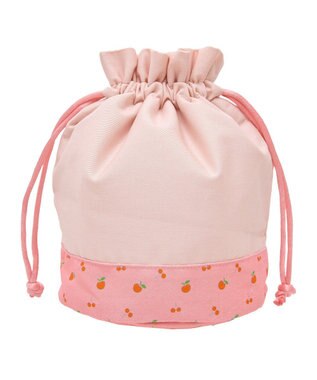 Green Parks ｍｉｆｆｙ／フルーツプリントきんちゃくＢａｇ Pink