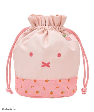 Green Parks ｍｉｆｆｙ／フルーツプリントきんちゃくＢａｇ Pink