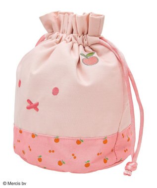 Green Parks ｍｉｆｆｙ／フルーツプリントきんちゃくＢａｇ Pink