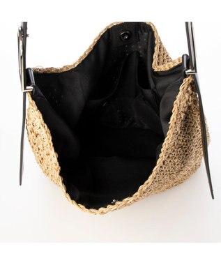 UNBILLION カシュカシュ cachecache / フリーハンドルクロッシェトートバッグ ブラック