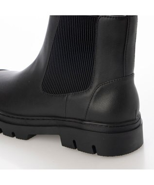 ing <ing>【レイン対応】ラバートゥサイドゴアブーツ ブラック