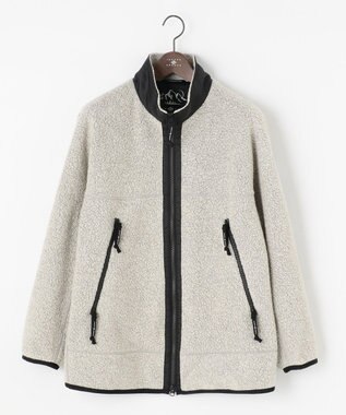 JOSEPH ABBOUD MOUNTAIN 【UNISEX】サスティナブル ボアブルゾン ホワイト系