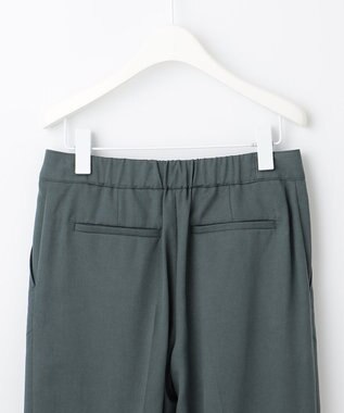 J.PRESS LADIES 【洗える】コットンセルロース チノ パンツ スモーキーグリーン系