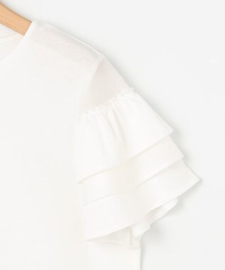 組曲 コットンポンチシア－スリーブ ブラウス アイボリー系