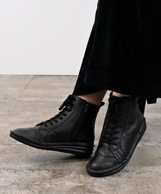 Pointer 本革軽量ブーツ レディース ブラック