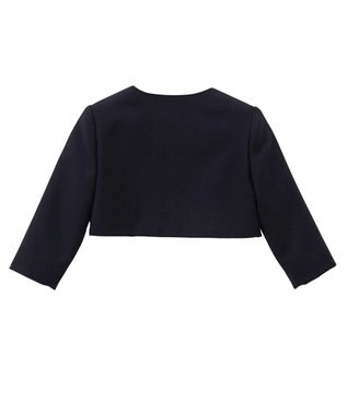 MIKI HOUSE HOT BISCUITS 【ミキハウス】【95-130cm】 ウール素材のボレロ 紺