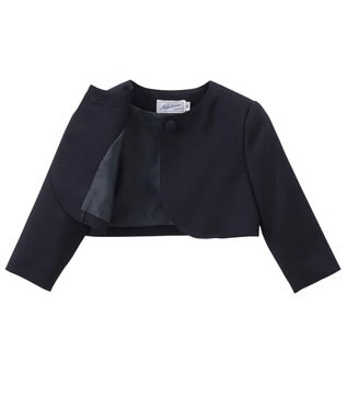 MIKI HOUSE HOT BISCUITS 【ミキハウス】【95-130cm】 ウール素材のボレロ 紺